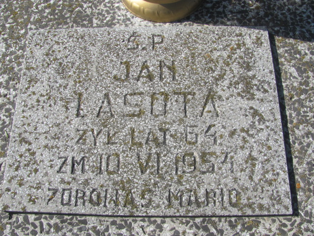 Jan Lasota 1894 Chobrzany - Grobonet - Wyszukiwarka osób pochowanych