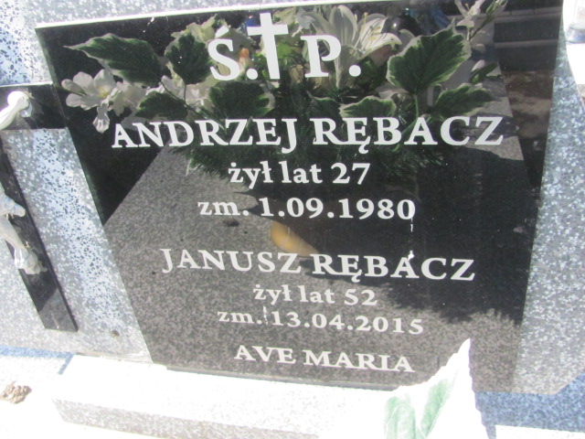 Andrzej Rębacz 1953 Chobrzany - Grobonet - Wyszukiwarka osób pochowanych