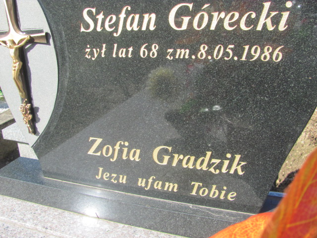 Zofia Gradzik 1892 Chobrzany - Grobonet - Wyszukiwarka osób pochowanych