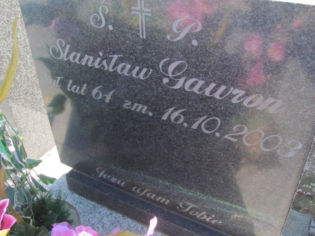 Stanisław Gawron 1939 Chobrzany - Grobonet - Wyszukiwarka osób pochowanych