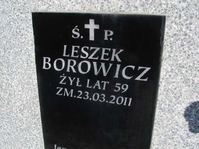 Leszek Borowicz 1951 Chobrzany - Grobonet - Wyszukiwarka osób pochowanych