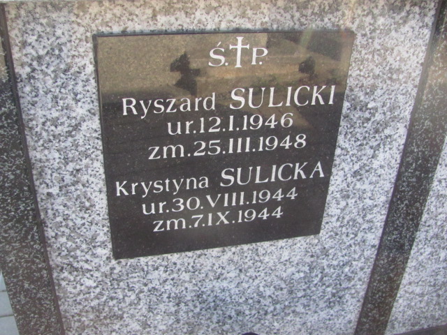 Krystyna Sulicka 1944 Chobrzany - Grobonet - Wyszukiwarka osób pochowanych