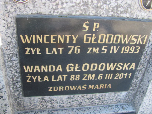 Wincenty Głodowski 1917 Chobrzany - Grobonet - Wyszukiwarka osób pochowanych