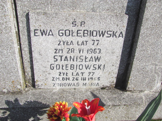 Stanisław Gołębiowski 1888 Chobrzany - Grobonet - Wyszukiwarka osób pochowanych